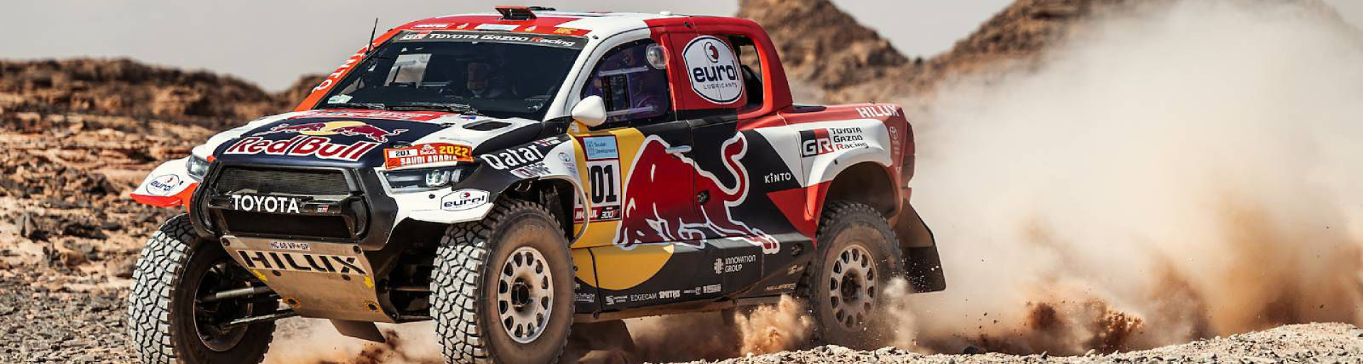 Изображение на странице НАССЕР АЛЬ-АТТИЯ ЗА РУЛЕМ TOYOTA HILUX СТАЛ ПОБЕДИТЕЛЕМ РАЛЛИ-РЕЙДА «ДАКАР-2022» Тойота Центр Курск